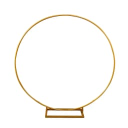 Metal Circle Stand Wedding Arche Round Balloon Arch Flower Gold Background Arch DIY Frame Birthday Party Baby Shower Decorati