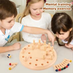 Imitation Wooden Memory Match Stick Chess Color Game Board Puzzles Montessori Educational Toy Cognitive Ability Learning Toys