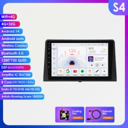 Android 14 Car Radio for Citroen Berlingo 2019 Peugeot Partner Rifter 2020 Opel Combo Multimedia Player 2Din 360 Cam Carplay Gps