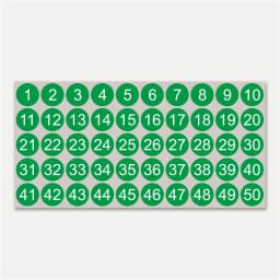 Number Stickers 1-50 Label Number Sticker For Diy Craft Nail Polish Glue Bottle Scrapbooking Diary Stationery Digital Sticker