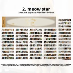 Journal Go 365 Pages Creative Sticky Tearable Calendar 2026 Retro Mini Calendar Book for Planner Journal Scrapbooking Diary diy
