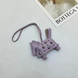 Soft Leather Pony Pendant, Car Pendant, Key Pendant, Handmade Leather New Rivets War Horse Bag Charm, Bag Charm Leather