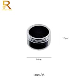 Loose Gemstones Jewelry Display Box Beads Organizer Container Round Gem Box PU Leather Diamond Exhibition Storage Carrying Case