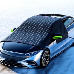 Automobile Snow Protection Cover for Front Windshield, Anti-Freezing and Anti-Frost Snow Magnetic Suction Snow Guard, Car Cover