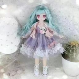 30cm Kawaii BJD Doll Girl 6 Points Joint Movable Doll with Fashion Clothes Soft Hair Dress Up Girl Toys Birthday Gift Doll New