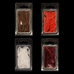 BURLE Lifelike Fishy Smell Red Soft Lures Simulation Earthworm Red Worms Artificial Fishing Lures