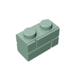 Gobricks GDS-631 Profile brick 1x2 single gro. compatible with lego 98283 children's DIY Educational Building Blocks Technical