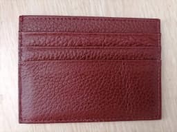 Custom Letter Genuine Leather Card Holder Personalized Initial Slim Wallet Monogram Name Purse Card Case DIY Wedding Gift
