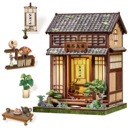 Original CUTEBEE Book Nook Kit DIY Doll House Bookshelf Insert Amazing Gift for Child Morita-Ya Japanese Style DIY Miniature Toy