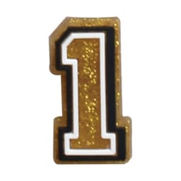Number Shoe Charms for Crocs Accessories Orange Badge Unisex Clogs Buckle Kids Pins Decoration Jean Wristbands Shoes Accessories