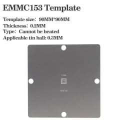 Direct Heating 90*90mm 1PCS/Lot EMMC BGA169 BGA153 Stencil Template 0.3MM BGA Stencil