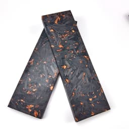 1piece CF Copper Foil Powder Compression Patch Plate for DIY Knife Handle Material Carbon Fiber Black Marble with Resin