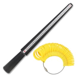 Plastic Ring Size Measuring Tool Set Jewelry Sizer Mandrel Stick Finger Gauge for Accurate Measurement
