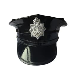 Soft Leather Octagonal Cap for Cosplay, Police Officer, Adult Party, Octagonal Hat Accessories, European and American Style