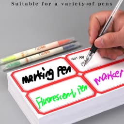 40pcs Self Adhesive Large Label with Blank Self-adhesive Sticky Note Stickers Name Handwritten Large Rectangular Moving Label