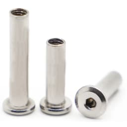 L=6-50mm M3 M4 M5 M6 M8 M10 304 Stainless Steel Hex Hexagon Socket Head Furniture Rivet Connector Insert Joint Sleeve Nut