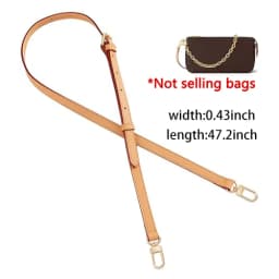 Adjustable Vachetta Leather Replacement Strap For Speedy 25 30 35 Handbag Crossbody Shoulder Strap Cowhide Bag Accessories