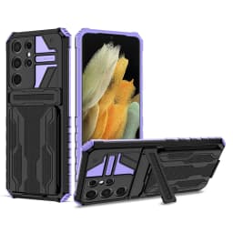 Case For Samsung Galaxy S25 Ultra S24 FE Note 20 Ultra A16 A55 A05S Wallet Card Flip Cover Protective Hybrid Stand Hard Case