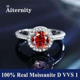 100% Real Moissanite Ring Adjustable Size S925 Sliver D VVS1 Pass Diamond Tester Pen GRA Certificate 18K Plating Rings for Women