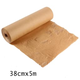 5M Brown Honeycomb Wrapping Paper Instead of Bubble Buffer Packaging for Mobile Transport Packaging, Recyclable Mobile Supplies