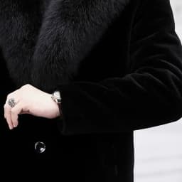 Mink Coat with Men's Fur Integrated Winter Plush Thickened To keep Warm Velvet Slim Fit Long Solid Color Faux Fur Jacket C29