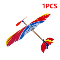 1-20PCS DIY Hand Throw Flying Planes Elastic Rubber Band Powered Flying Airplane Plane Model Toys For Children
