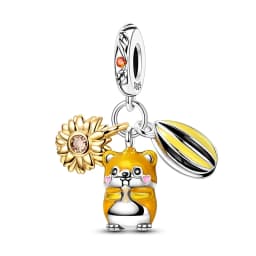 925 Silver Color Fashion Squirrel Maple Leaf Honey Autumn Series Charms Bead Fit 3mm 925 Original Bracelets Fine DIY Jewelry