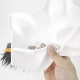 3Pcs/set DIY Handmade Graffiti Half Face Mask Therian Mask Kit Blank Mask Half Face Hand Drawn Animal Cat Fox Mask Party Gifts