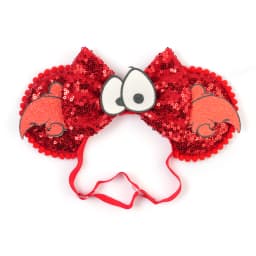 Mouse Ears Adjustable Headband Cartoon Sequin Bows Headband Birthday Party Christmas Princess Cosplay Costume For Women Adult