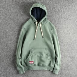 2024 Autumn And Winter New Basic Sweatshirts Men's Soild Color Hoodies High Quality Pullover Fashion Washed Casual Sportwear