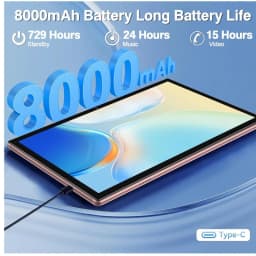 New 10.1“ Android 12 Tablet UNISOC SC9863A Quad-Core CPU 4GB RAM 64GB ROM Dual Cameras 1280 X 800 IPS 8000mAh