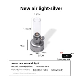 MOUNTAINHIKER Outdoor Gas Light Set Picnic Camping Retro Decorative Ambience Light Creative Desktop Bedside Gas Light