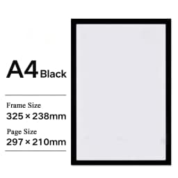 3pcs Magnetic Display Frame Sticker A5 A4 Magnet Picture Photo Wall Frame Stickers