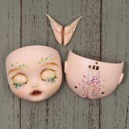 ICY DBS OOAK Blyth doll Hand-Painted Face Plate Including Back Plate Screws Lips carved 1/6 BJD Anime Girl