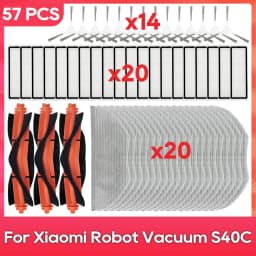 For Xiaomi Robot Vacuum S40C / E101 Parts Accessories Main Side Brush Filter Mop Rag Robot Vacuum Cleaner Consumable