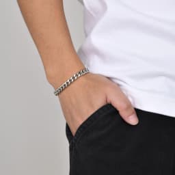 Vnox 7/9mm Cuban Chain Bracelets for Men Women, Waterproof Stainless Steel Link Chain Wristband,19/21cm Length Classic Jewelry