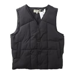 American Retro Thickened Warmth V-neck Cotton Vest Men's Fashion Street Vintage Style No-shoulder Jacket Youth Popularity
