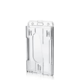 Transparent Cards Slots ID Tag Badge Holder with Badge Reel Cards Storage Organizer Employee Pass Work Card Case Sleeve