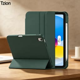 Case for iPad(A16) 11/10th Gen 11/10.9 Inch 2025/2022,Auto Sleep/wake Slim Tri-fold Stand Soft TPU Back Cover with Pencil Holder