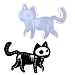 Cute Cat Silicone Mold DIY Earring Necklace Keychain Pendant Molds Super Glossy Animal Epoxy Resin Casting Mold Craft