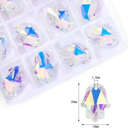 AB Color Crystal Pendant Beads Charms Multi -shape Glass Beads Jewelry Gems Stones for Jewelry Making Supplies DIY Earrings