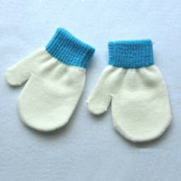 Baby Gloves For 1-4Y Children Winter Warm Patchwork Knitted Mittens Kindergarten Student Full Finger Gloves Knitting Kids Gloves