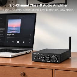 AIYIMA A07 PRO Bluetooth Amplifier TPA3255 QCC304X Stereo 2.0 Channel 300Wx2 Power Digital Amplifier RCA APT-X Home Sound AMP