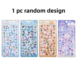1 pc/4 pcs Cartoon 3D Drop Relief Stickers Mini Rabbit Sea Animals Cats Scrapbooking Diy Journal Cute School Stationery Stickers