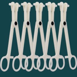 1/4/5pcs Disposable Sterile Acrylic Piercing Forceps Tool Piercing Clamps for Ear Nose Navel Lip Body Jewelry Piercing Supplies