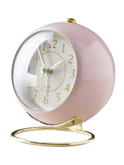 Retro Style Metal Alarm Clock Round Desktop Alarm Clock Bedside Alarm Clock Desktop Decoration WJ909