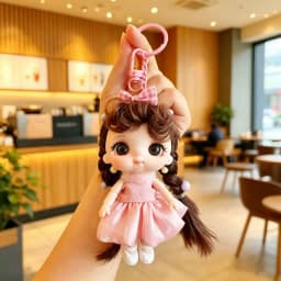 Cute 10cm Doll Keychain Bag Pendant for Bjd Doll Dolls for Girls Mini Dolls Mobile phone Decoration