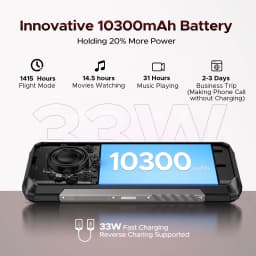 DOOGEE Blade20 Play 5G Rugged Phone 32GB RAM + 256GB ROM 6.6'' Display 10300mAh Battery 125dB Speaker 50MP Gemini AI Smartphone
