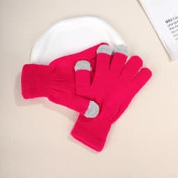 Winter Gloves New Men Women Touch Screen Texting Cap Active Smart Phone Knit Glove Solid Color Outwear Warm Wrist Gloves