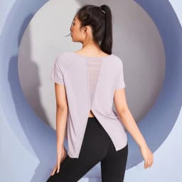Yoga Shirt Women Mesh Back Split Cross Wrap Fitness T Shirt Short Sleeve Breathable Workout Tops Women Sportswear